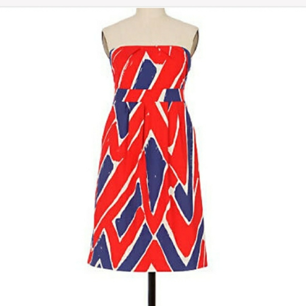 Anthropologie strapless dress